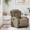 vidaXL Sill&oacute;n reclinable el&eacute;ctrico de cuero sint&eacute;tico color capuchino
