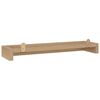 vidaXL Estantes de pared 2 unidades madera maciza de teca 90x15x4 cm
