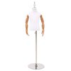 vidaXL Maniqu&iacute; Ajustable de 120-157 cm con Base Unisex PP Blanco