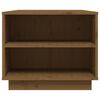 vidaXL Mesa de centro madera maciza de pino marrón miel 90x49x40,5 cm