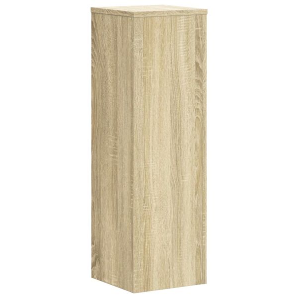 vidaXL Soportes de plantas 2 uds madera roble Sonoma 25x25x80 cm
