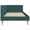 vidaXL Estructura de cama en esquina Verde oscuro 90 cm x 190 cm