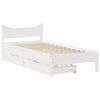 vidaXL Estructura cama con cajones madera maciza pino blanco 90x200 cm