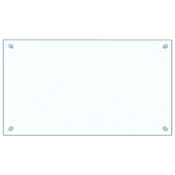vidaXL Salpicaderos cocina 2 uds vidrio templado transparente 70x40 cm