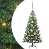vidaXL &Aacute;rbol de Navidad con 150 LED con soporte Verde 120 cm PVC