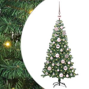 vidaXL &Aacute;rbol de Navidad con 150 LED con soporte Verde 120 cm PVC