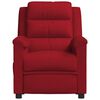 vidaXL Sill&oacute;n de masaje de terciopelo rojo tinto