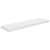 vidaXL Estante flotante de pared 4 uds MDF blanco brillo 90x23,5x3,8cm