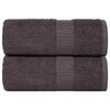 vidaXL Toallas de mano FROGN 2 uds antracita 30x30 cm 360 g/m&sup2;