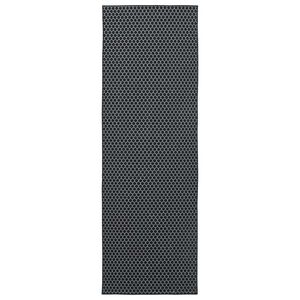 vidaXL Pasillo de alfombra ORIZ 1150 gsm Patr&oacute;n de malla negra