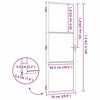 vidaXL Puerta Interior Negro 76 x 201.5 cm Vidrio templado y aluminio