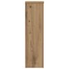 vidaXL Soportes de plantas 2 uds madera roble artisian 17x17x60 cm