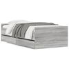 vidaXL Estructura de cama con cajones gris Sonoma 90x200 cm