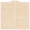 vidaXL Puertas batientes dise&ntilde;o de lamas 2 par 100x100cm madera pino
