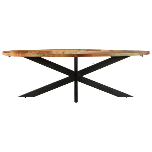 vidaXL Mesa de comedor de madera maciza reciclada 240x100x75 cm