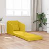 vidaXL Sof&aacute; cama Amarillo 65 x 80 x 83 cm Terciopelo