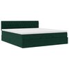 vidaXL Estructura de cama otomana con colch&oacute;n verde oscuro 200x200 cm