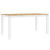 vidaXL Mesa de comedor PANAMA madera maciza pino blanco 160x80x75 cm