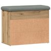 vidaXL Banco zapatero madera de ingenier&iacute;a roble artisan 62x32x50 cm