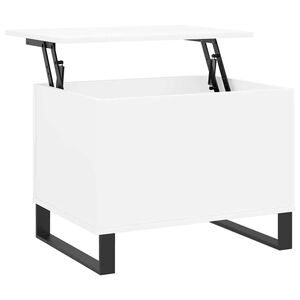 vidaXL Mesa de centro madera contrachapada blanco 60x44,5x45 cm