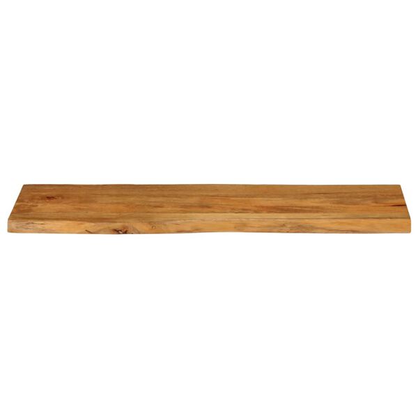 vidaXL Tablero de mesa borde natural madera maciza mango 110x40x3,8 cm