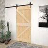 vidaXL Puerta corredera con herrajes madera maciza de pino 90x210 cm