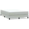 vidaXL Cama box spring sin colch&oacute;n gris claro terciopelo 140x220 cm