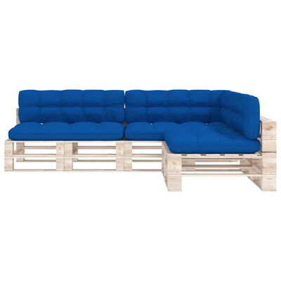 vidaXL Cojines para sofá de palets 7 piezas azul real