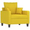 vidaXL Sill&oacute;n de tela amarillo claro 60 cm