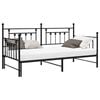vidaXL Estructura de cama de d&iacute;a Negro 100 x 190 cm Acero