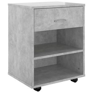 vidaXL Armario ruedas madera contrachapada gris hormig&oacute;n 46x36x59 cm