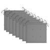 vidaXL Sillas de jard&iacute;n 8 uds madera maciza de teca cojines gris
