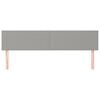 vidaXL Cabeceros tela gris claro 180x5x78/88 cm