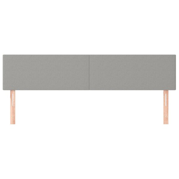vidaXL Cabeceros tela gris claro 180x5x78/88 cm