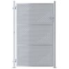 vidaXL Puerta de jard&iacute;n 85 x 144 cm Acero inoxidable Con cerradura