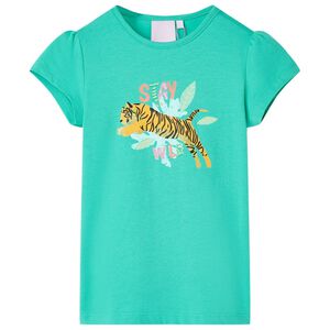 Camiseta infantil verde menta 116