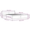vidaXL Estructura de cama con cajones doble blanco 135x190 cm