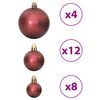 vidaXL Bolas de Navidad 100 uds color champ&aacute;n y marr&oacute;n 3 / 4 / 6 cm