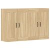 vidaXL Armarios de pared 2 uds madera de ingenier&iacute;a roble Sonoma