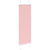 vidaXL Estor Plisado rosa 45x100 cm Tela Ancho 44,4 cm Poli&eacute;ster