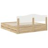vidaXL Estructura de cama Roble Sonoma 180 x 200 cm Madera Ingenieril