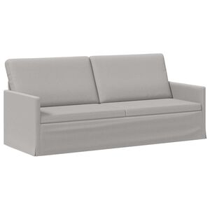 vidaXL Sof&aacute; de 3 plazas Gris Nube 190 x 81 x 82 cm Tela