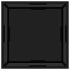 vidaXL Mesa de centro negra vidrio templado 60x60x35 cm