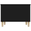 vidaXL Mesa de centro madera contrachapada negro 60x44,5x45 cm