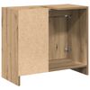 vidaXL Mueble de Cuarto de Ba&ntilde;o Roble artesanal 63 x 29 x 55 cm