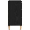vidaXL Vitrina Roble Negro 60 x 35 x 70 cm Madera contrachapada