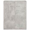 vidaXL Aparador de madera contrachapada gris hormig&oacute;n 60x30x75 cm