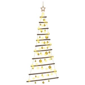vidaXL &Aacute;rbol de Navidad colgante con bolas 150 cm 80 LED Blanco C&aacute;lido