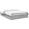 vidaXL Cama con cajones madera ingenier&iacute;a gris Sonoma 150x200 cm
