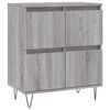 vidaXL Aparadores 3 uds madera contrachapada gris Sonoma